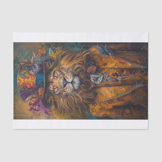 Papel De Seda Rey de la jungla10 (Anverso)