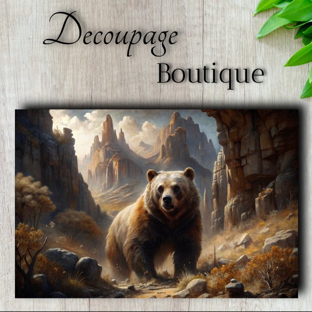 Papel De Seda Rey de la Montaña Decoupage (Mountain King Decoupage Tissue Paper)