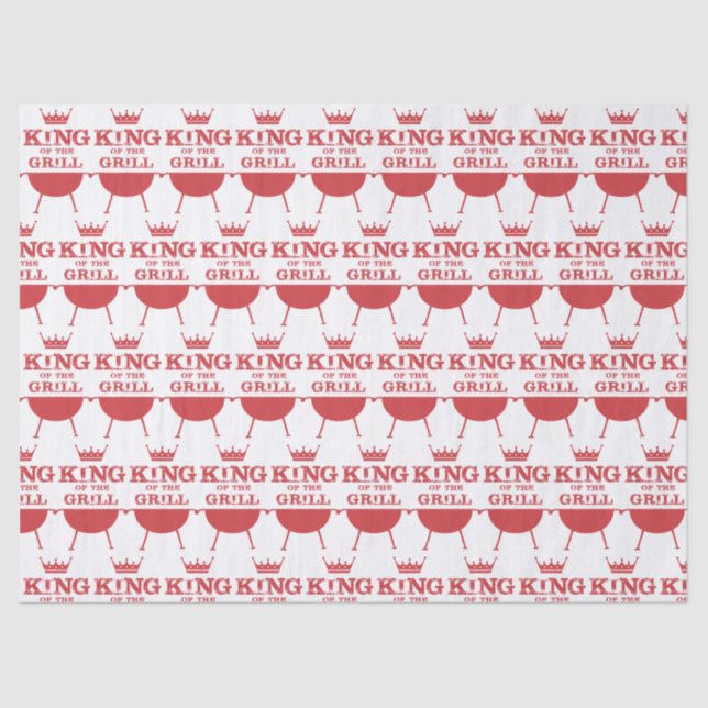 Papel De Seda Rey Del Grill, Rojo (Anverso)