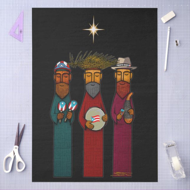 Papel De Seda Reyes Magos puertorriqueños – Parranda (Artesanía)