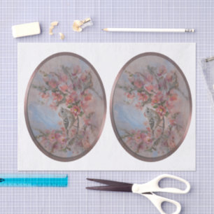 Papel De Seda Reyezuelo de Corona Rubí