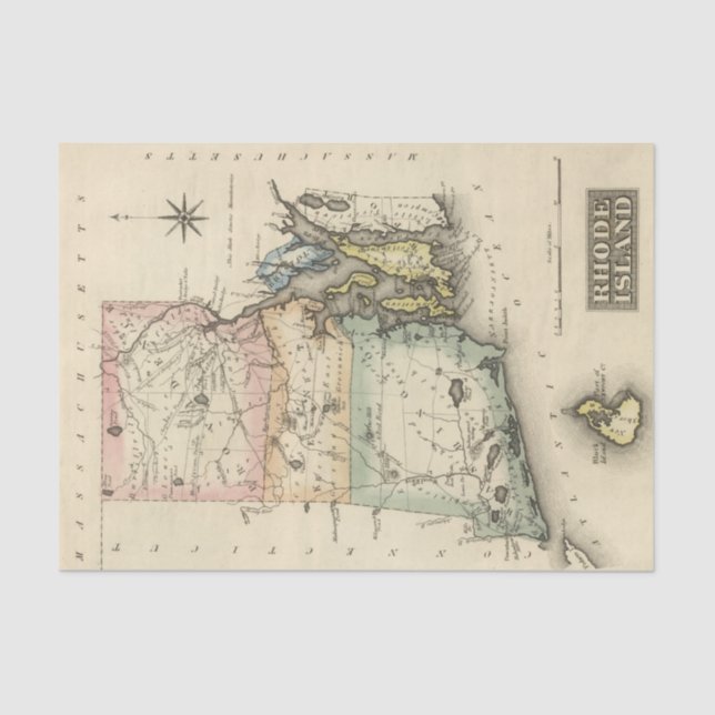 Papel De Seda Rhode Island (Anverso)