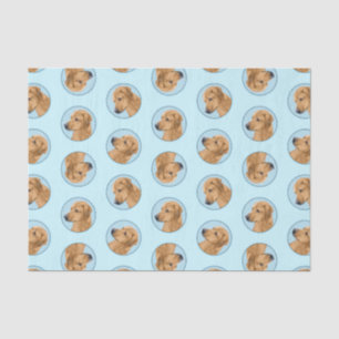 Papel De Seda Rhodesia Ridgeback Pintura Red Wheaten Arte de Per