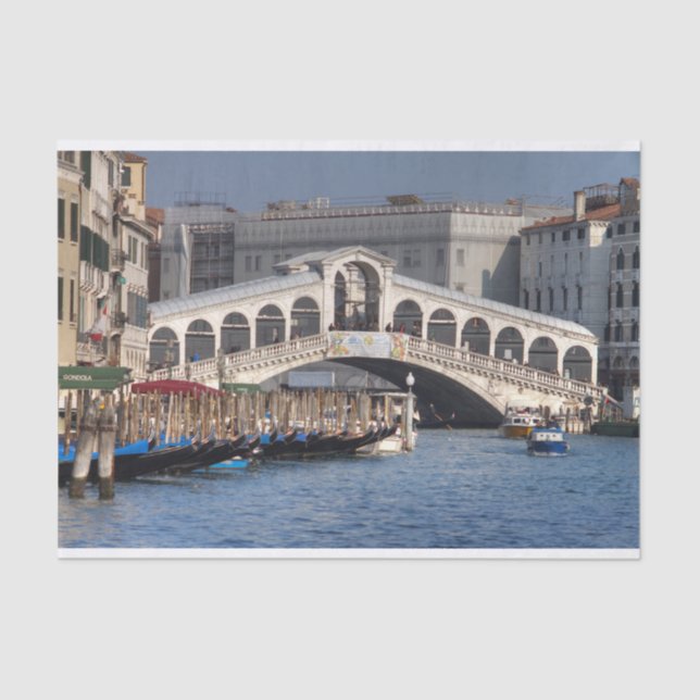 Papel De Seda Rialto Bridge Venice Italia (Anverso)