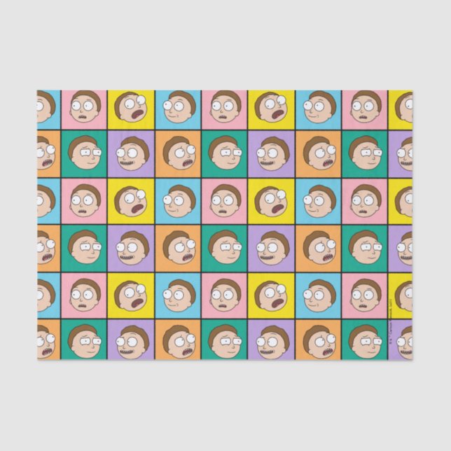 Papel De Seda RICK AND MORTY™ | Los estados de ánimo de Morty (Anverso)