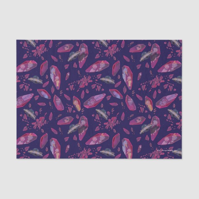 Papel De Seda Rick y Morty Time Crystal Pattern (Anverso)
