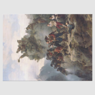 Papel De Seda Riflemen defendiendo un paso de montaña (Karl Less