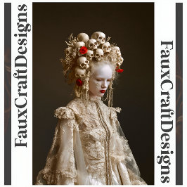 Papel De Seda Rig de desahucios de mujer barroca gótica Avant-Ga