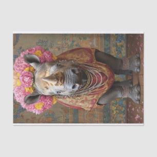 Papel De Seda Rinoceronte en flor