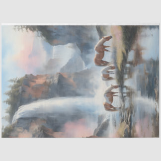 Papel De Seda Río Caballo Salvaje