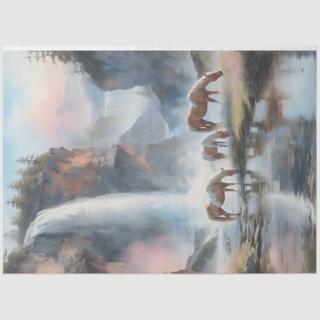 Papel De Seda Río Caballo Salvaje (Anverso)