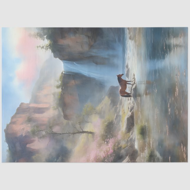 Papel De Seda Río Caballo Salvaje (Anverso)