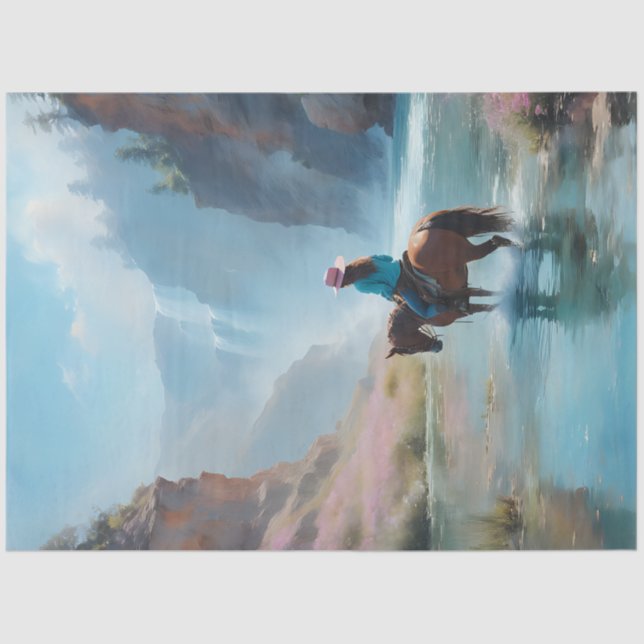 Papel De Seda Río Cowgirl (Anverso)