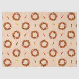 Papel De Seda Ristra Wreath del suroeste de Chile en Adobe Wall