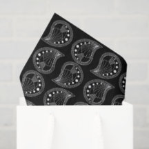 Ritmo de Pétalo de Paisley líneas blancas