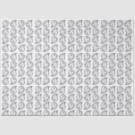 Papel De Seda Ritmo de Pétalo de Paisley líneas negras