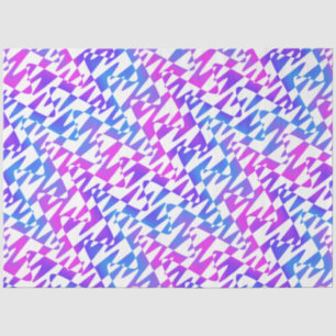 Papel De Seda rizo retroondulado - cremallera gradiente en blanc