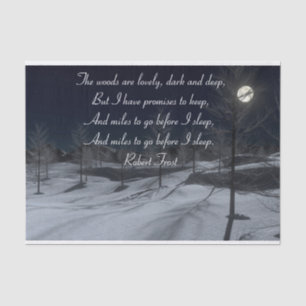Papel De Seda Robert Frost Gift Tissue Paper
