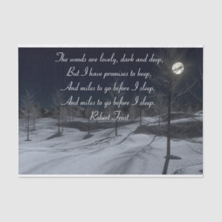 Papel De Seda Robert Frost Gift Tissue Paper