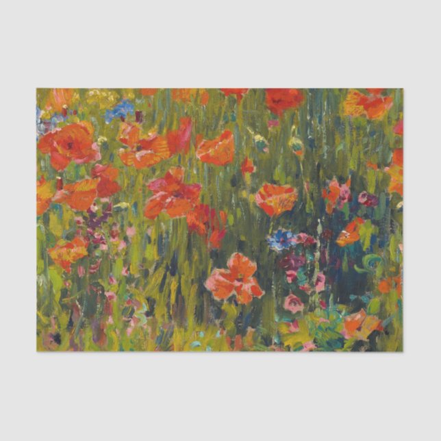 Papel De Seda Robert Vonnoh Poppies (Anverso)