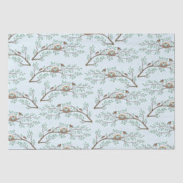 Papel De Seda Robin Birds Nest Eggs Spring Baby Shower