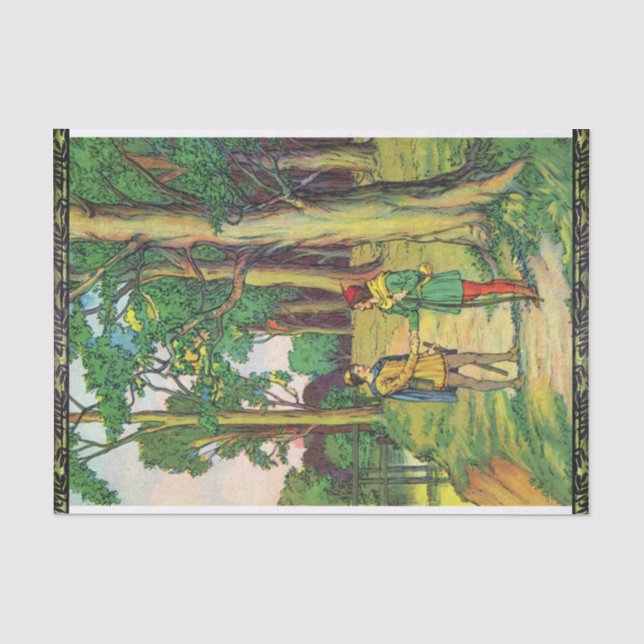 Papel De Seda Robin Hood Y Little John (Anverso)