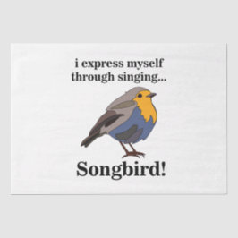 Papel De Seda Robin Redmama Songbird
