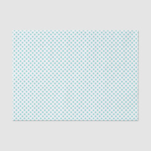Papel De Seda Robins Huevo Polka Azul Tejido de Punto