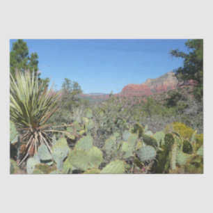 Papel De Seda Rocas rojas y cactus I