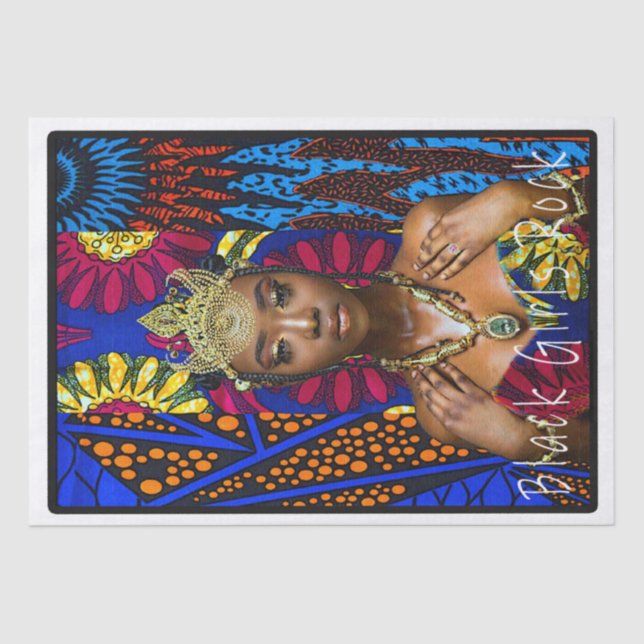 Papel De Seda Rock de los Chicas negros (Anverso)