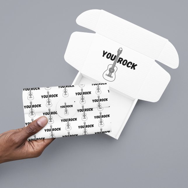 Papel De Seda Rock Guitar Tissue Paper (Let someone special know that they rock with this, "You rock" guitar tissue paper! )