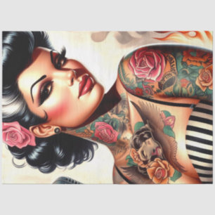 Papel De Seda Rockabilly Pin-up