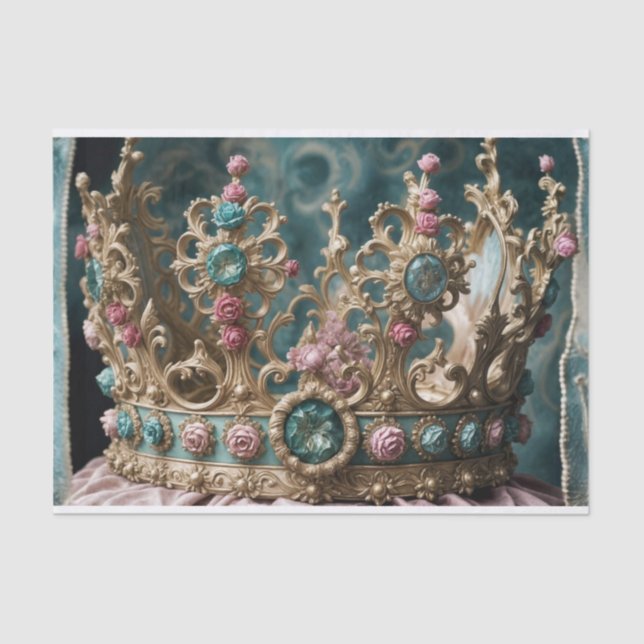 Papel De Seda Rococo Crown Up Close Decolour (Anverso)