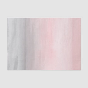 Papel De Seda Rojizo Rosa Gris Moderno Acuarela Ombre Chic