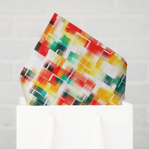 Papel De Seda Rojo Azul Amarillo 
