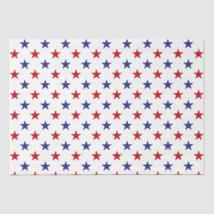 Papel De Seda Rojo Blanco y Azul Cuatro de Julio