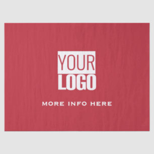 Papel De Seda rojo cardenal - logotipo personalizado