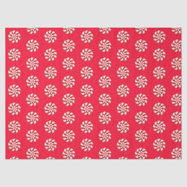Papel de seda rojo de Navidad (Anverso)