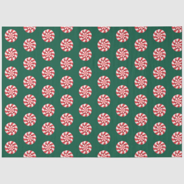 Papel de seda rojo de Navidad (Anverso)