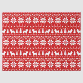 Papel De Seda Rojo del modelo del navidad de los terrieres