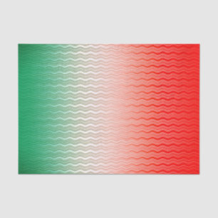 Papel De Seda Rojo Plata Verde