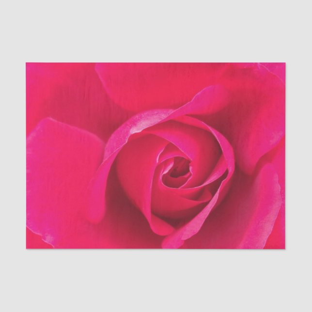 Papel De Seda Rojo Romántico Rosa Rosada v2 (Anverso)