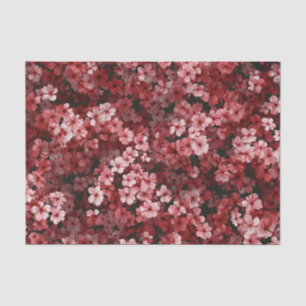 Papel De Seda Rojo suave rosa Ditsy Pastel Boho 70s Vintage Flor