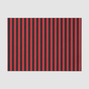 Papel De Seda Rojo vertical y rayas negras