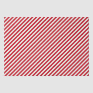 Papel De Seda Rojo y blanco rayado