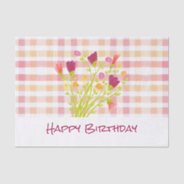 Papel De Seda Rojo Y Engranaje