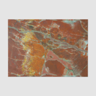 Papel De Seda Rojo y madera de Pertrified del oro