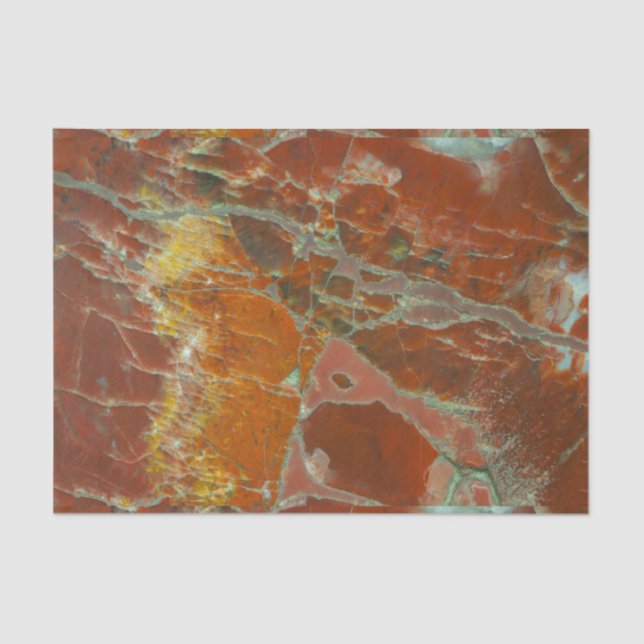 Papel De Seda Rojo y madera de Pertrified del oro (Anverso)