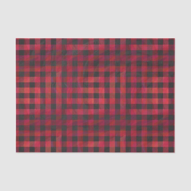 Papel De Seda Rojo y negro trenzado (Anverso)