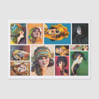 Papel De Seda Rolf Armstrong Mujeres Genuinas (No AI) Vintage 19